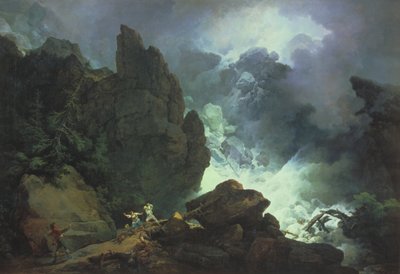 An Avalanche in the Alps by Philippe Jacques de Loutherbourg